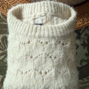 Universal Thread Women's Off-White Cowl Neck Sweater